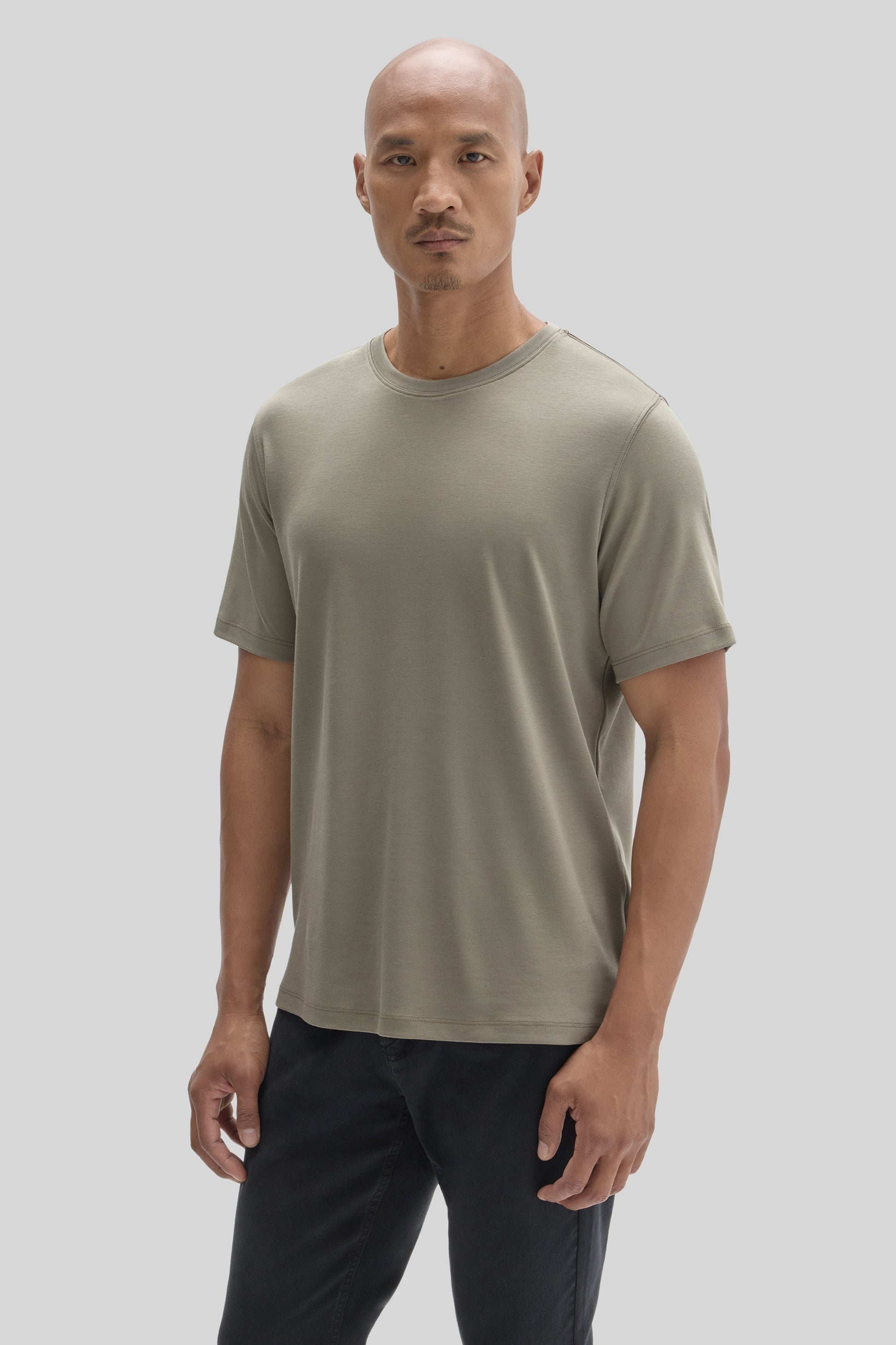 Robert Barakett Men's Pima Cotton T-Shirt in Dusty Olive Green