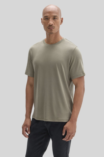Robert Barakett Men's Pima Cotton T-Shirt in Dusty Olive Green