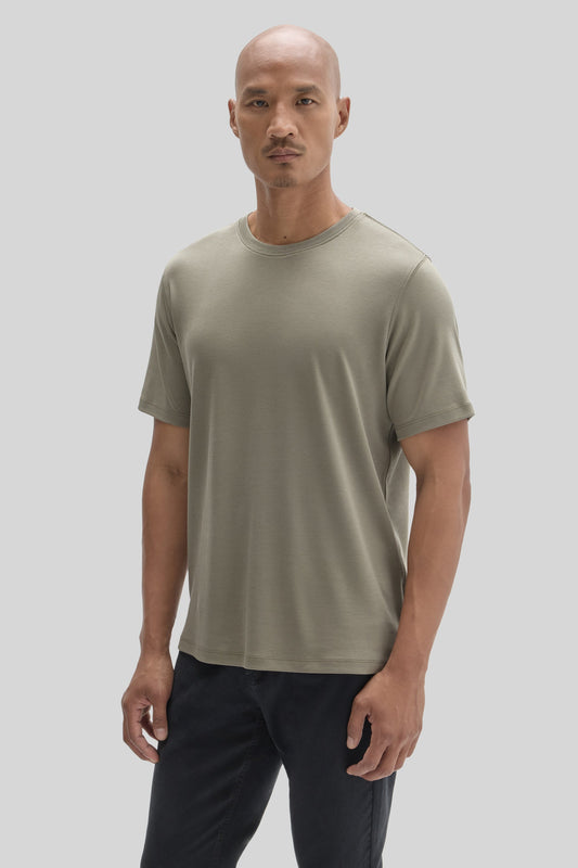 Robert Barakett Men's Pima Cotton T-Shirt in Dusty Olive Green