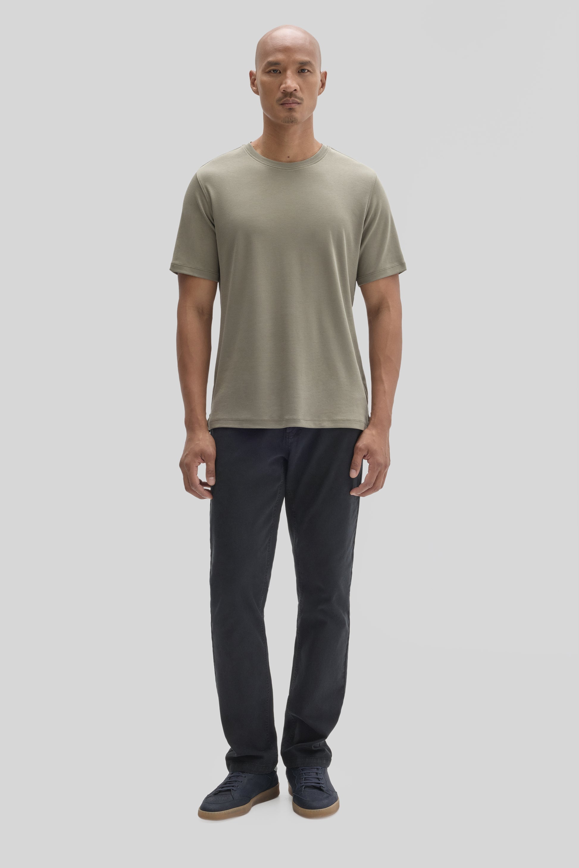 Robert Barakett Men's Pima Cotton T-Shirt in Dusty Olive Green