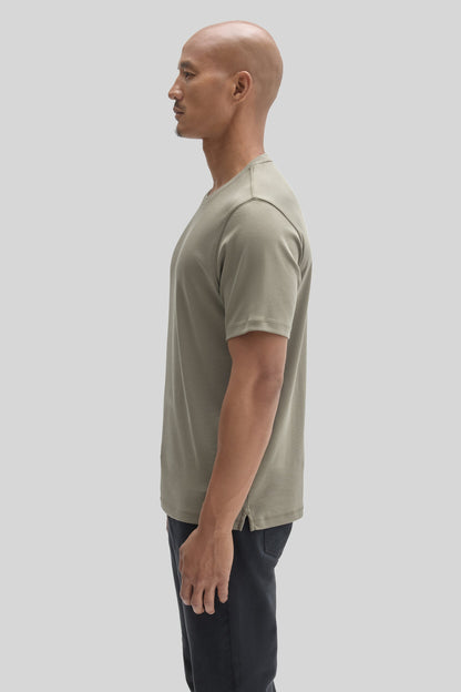 Robert Barakett Men's Pima Cotton T-Shirt in Dusty Olive Green