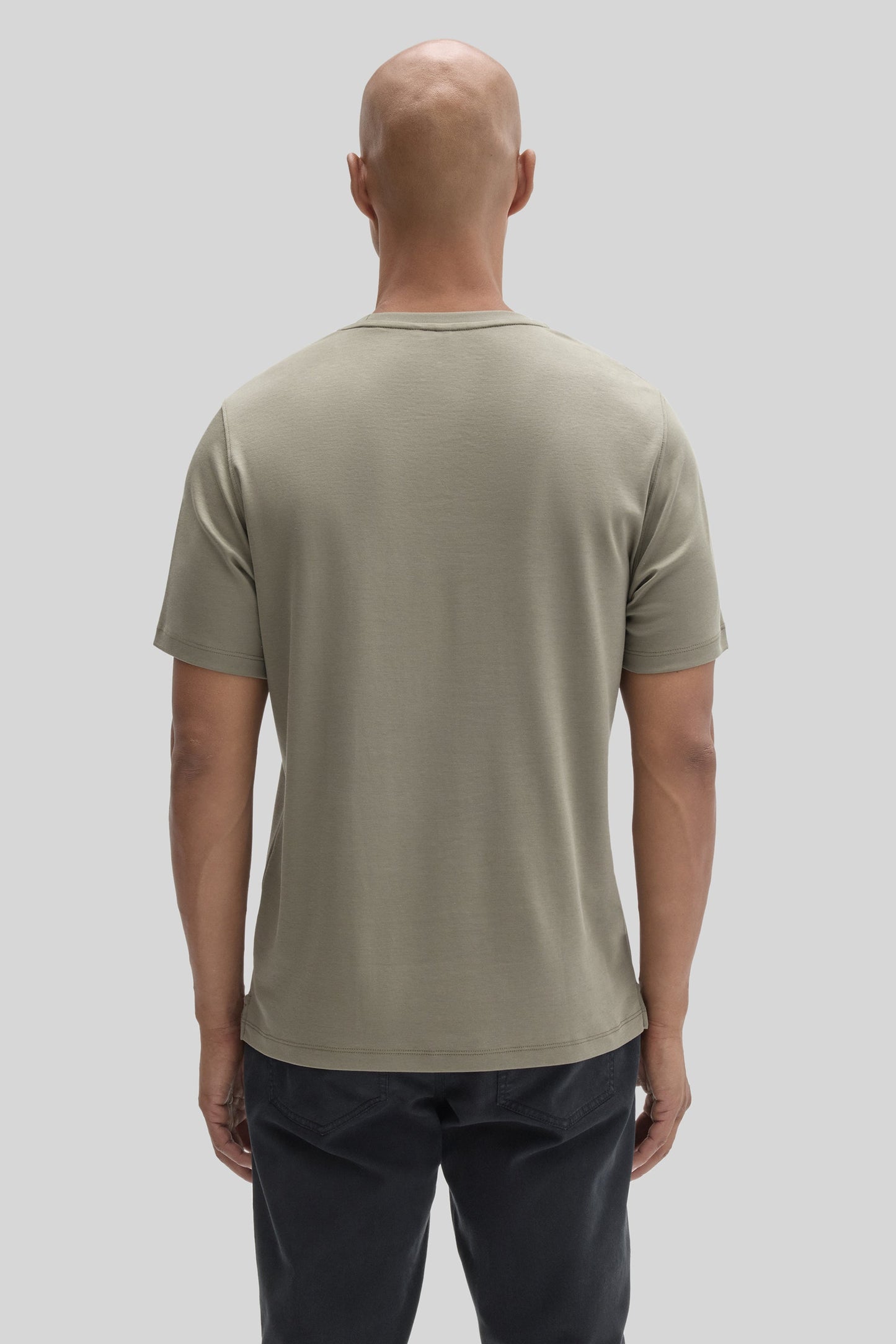 Robert Barakett Men's Pima Cotton T-Shirt in Dusty Olive Green