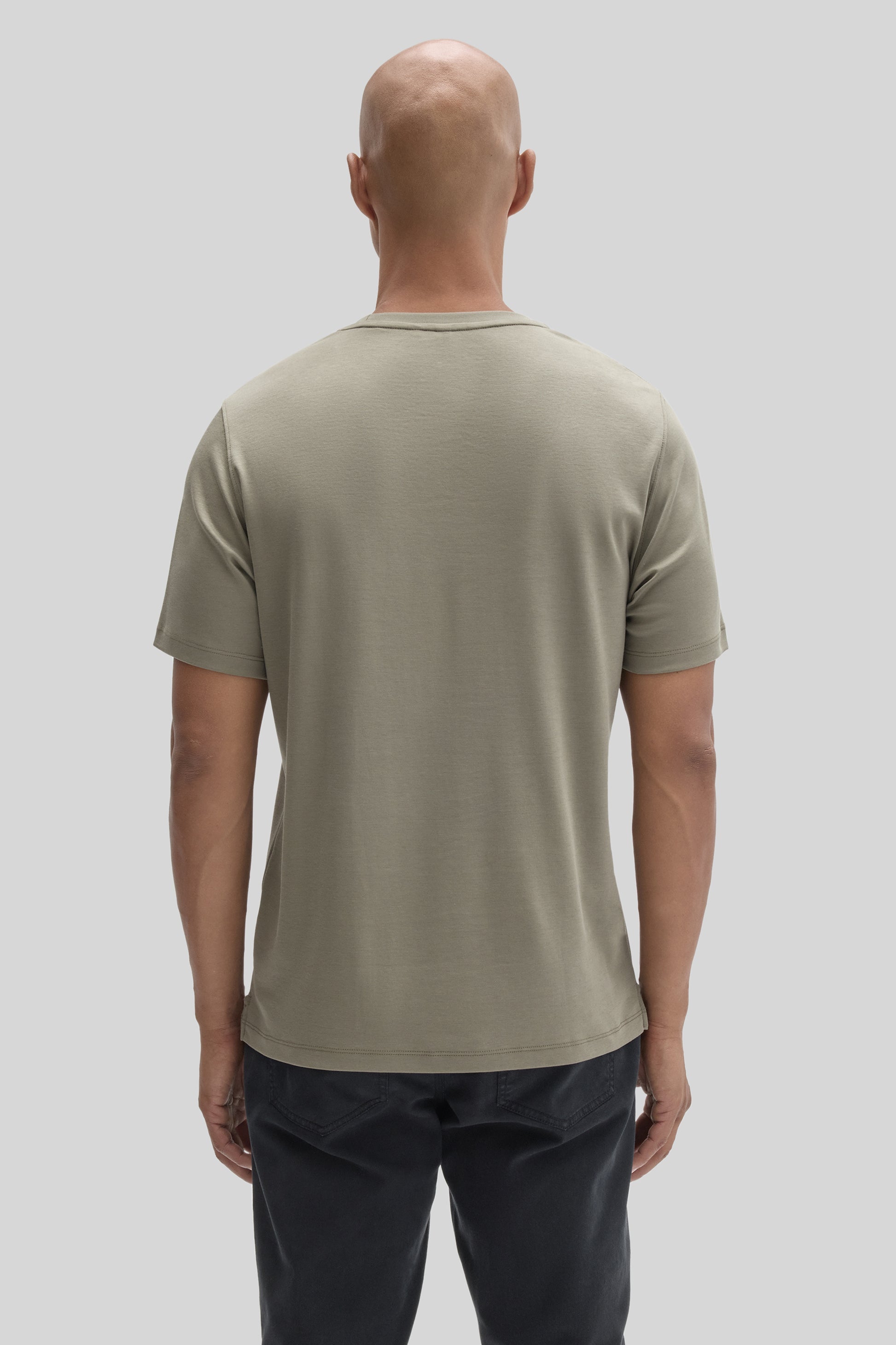 Robert Barakett Men's Pima Cotton T-Shirt in Dusty Olive Green