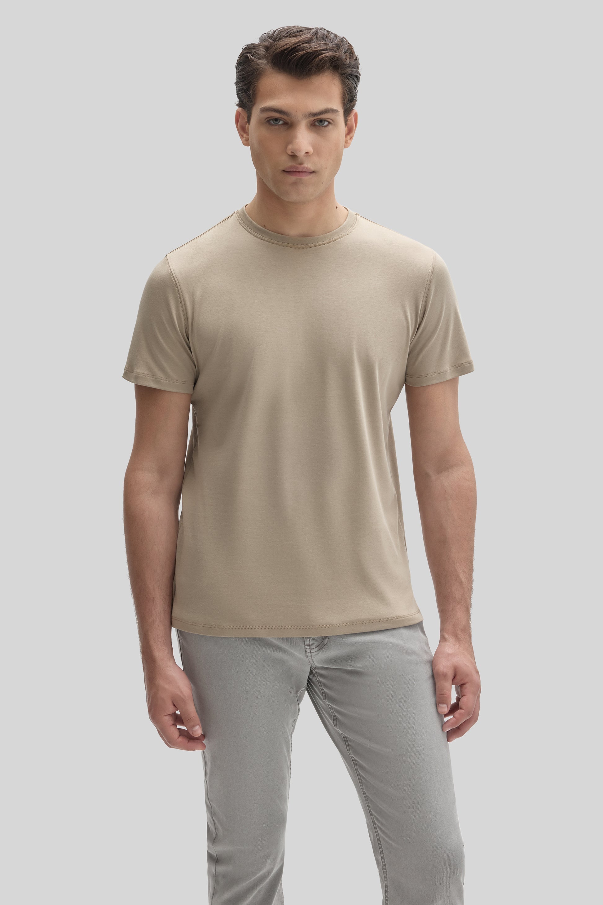 Robert Barakett Men's Pima Cotton The Barakett Tee in Twine