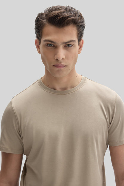 Robert Barakett Men's Pima Cotton The Barakett Tee in Twine