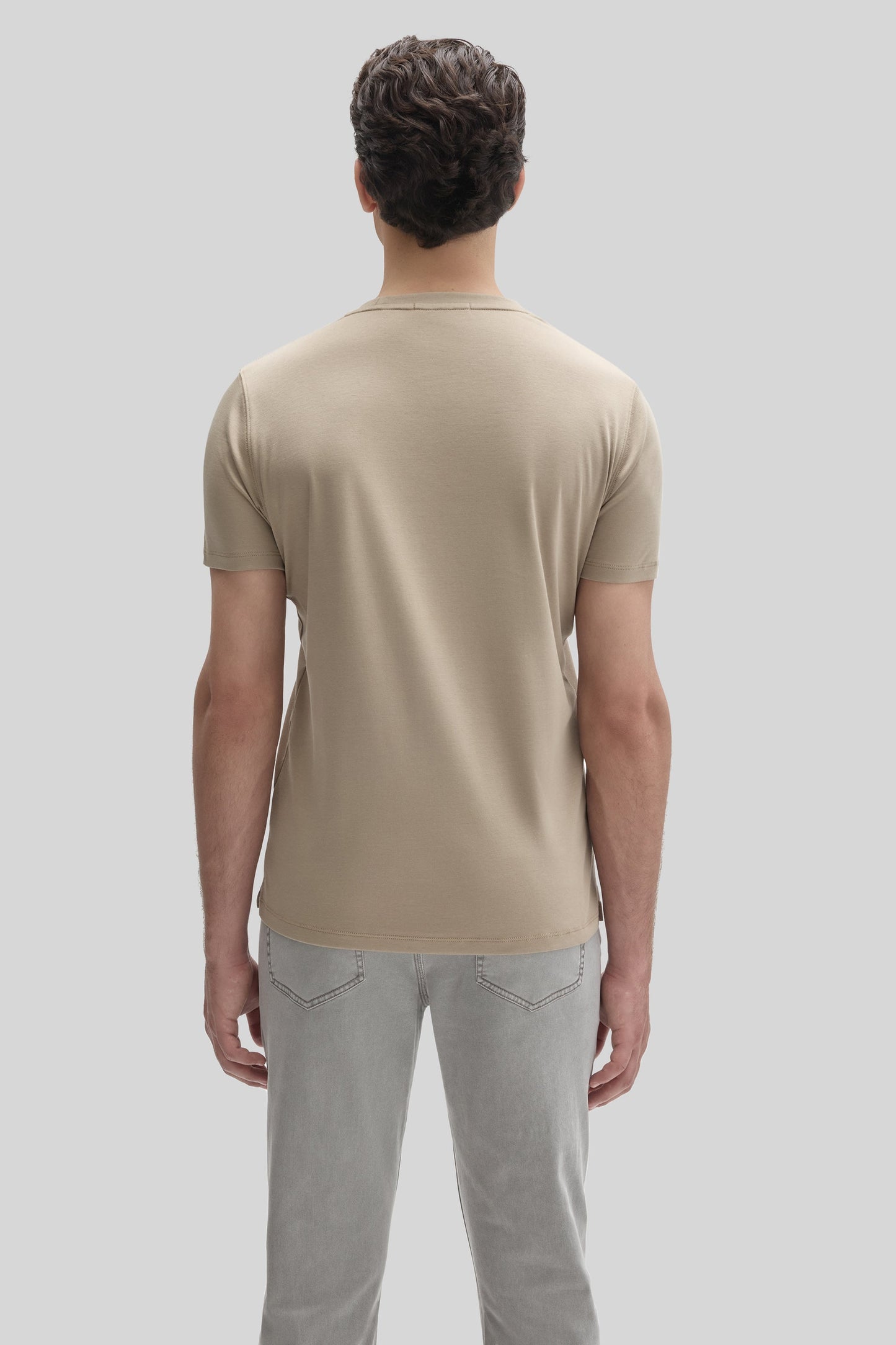 Robert Barakett Men's Pima Cotton The Barakett Tee in Twine