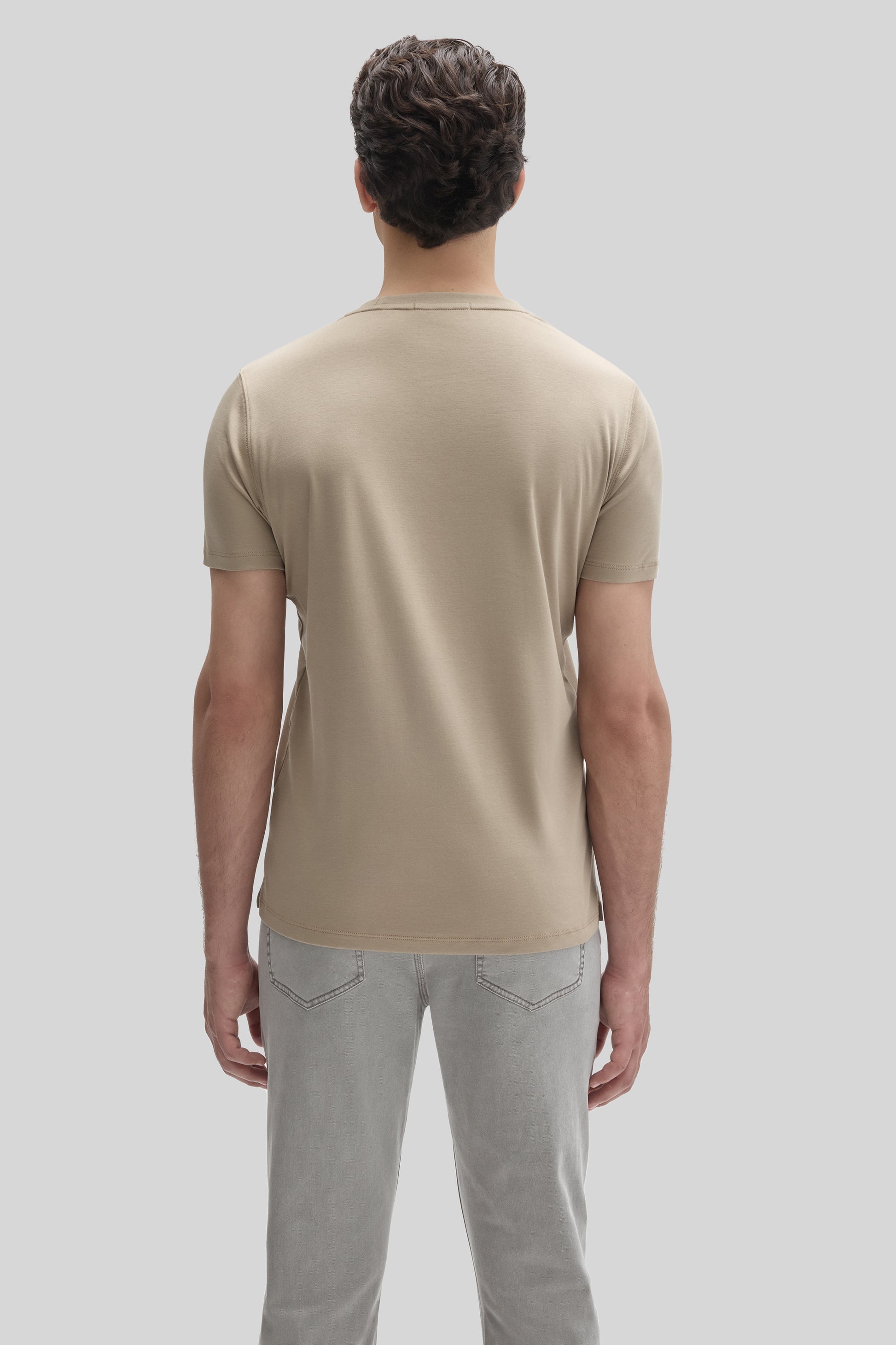 Robert Barakett Men's Pima Cotton The Barakett Tee in Twine