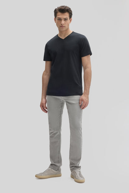 Robert Barakett Men's Pima Cotton V-Neck T-Shirt in Black