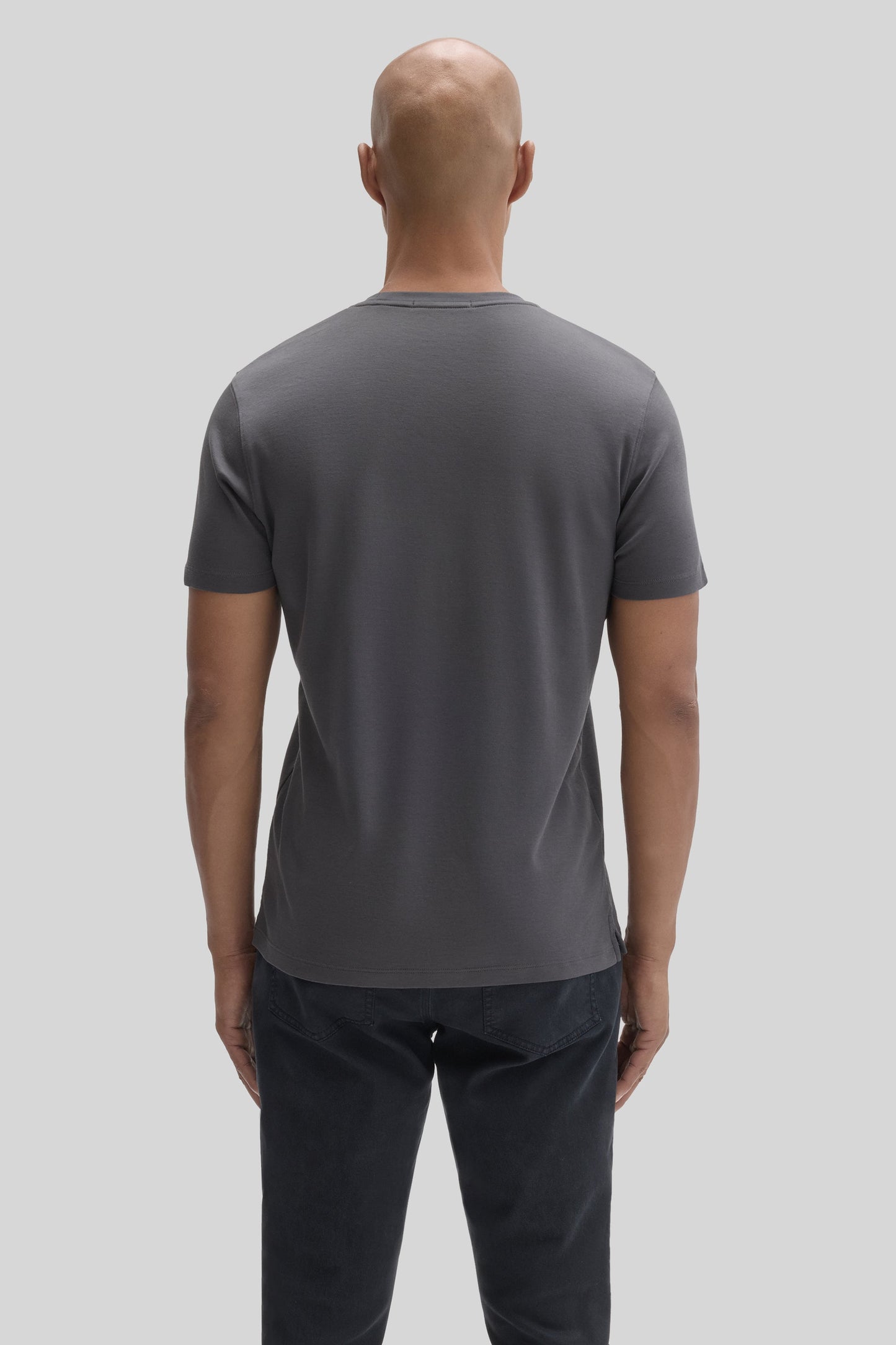 Robert Barakett Men's Pima Cotton T-Shirt in Cannon Charcoal