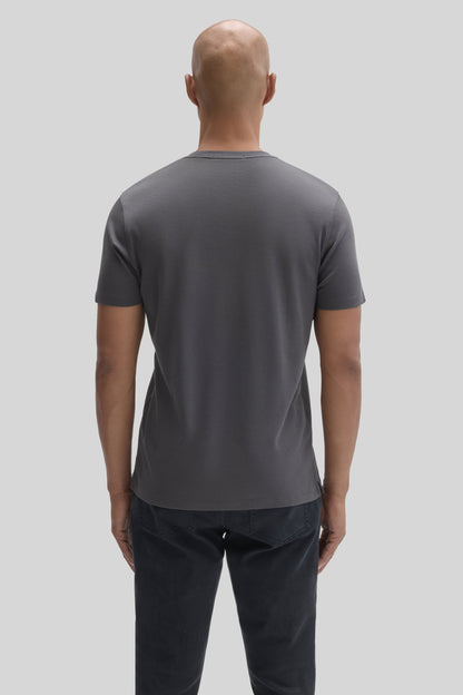 Robert Barakett Men's Pima Cotton T-Shirt in Cannon Charcoal