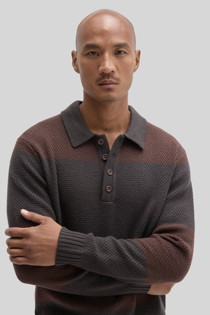 Robert Barakett Sylvestro Rugby Polo Sweater