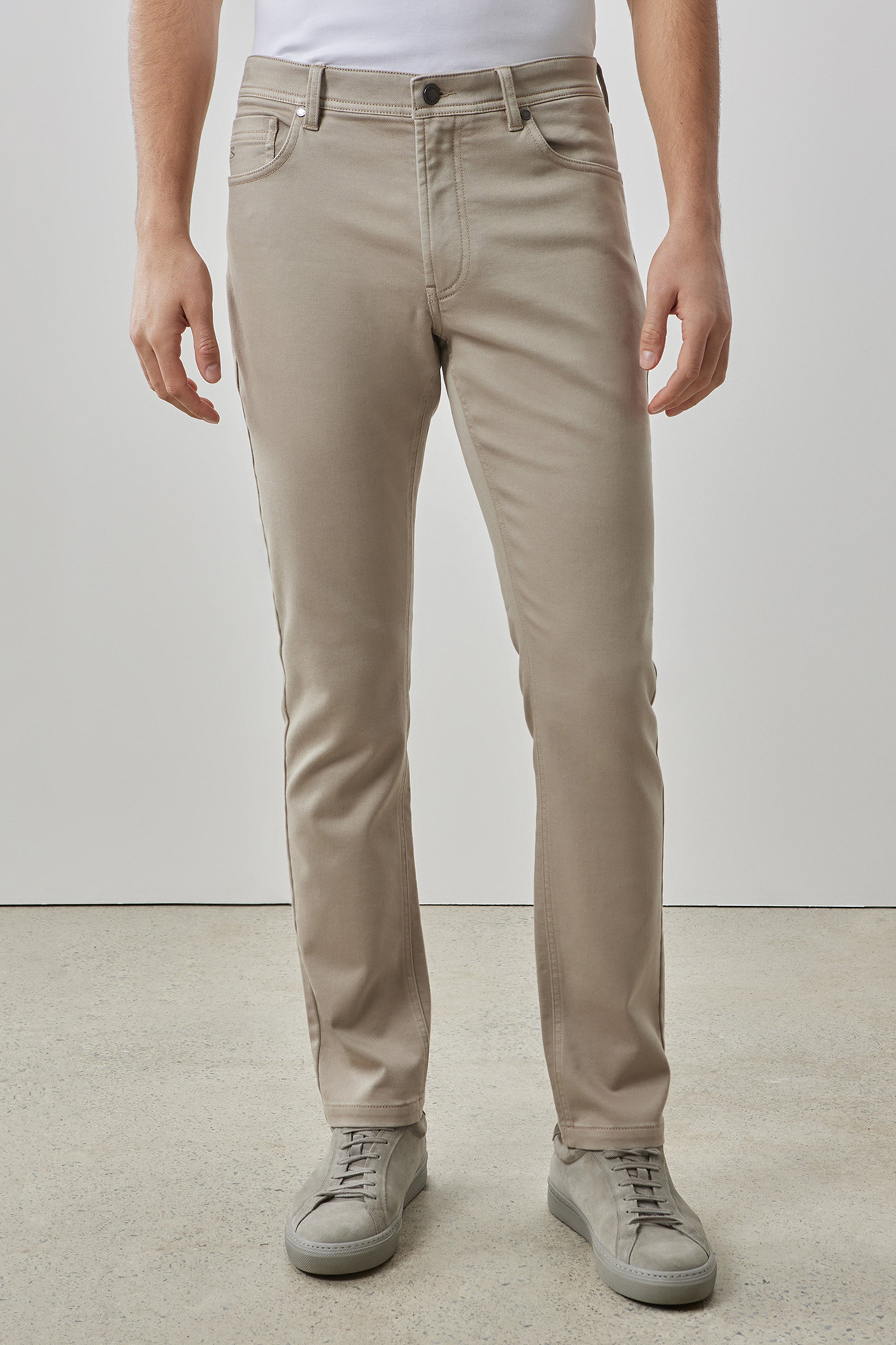 Robert Barakett Linear Stretch Pant in Sand