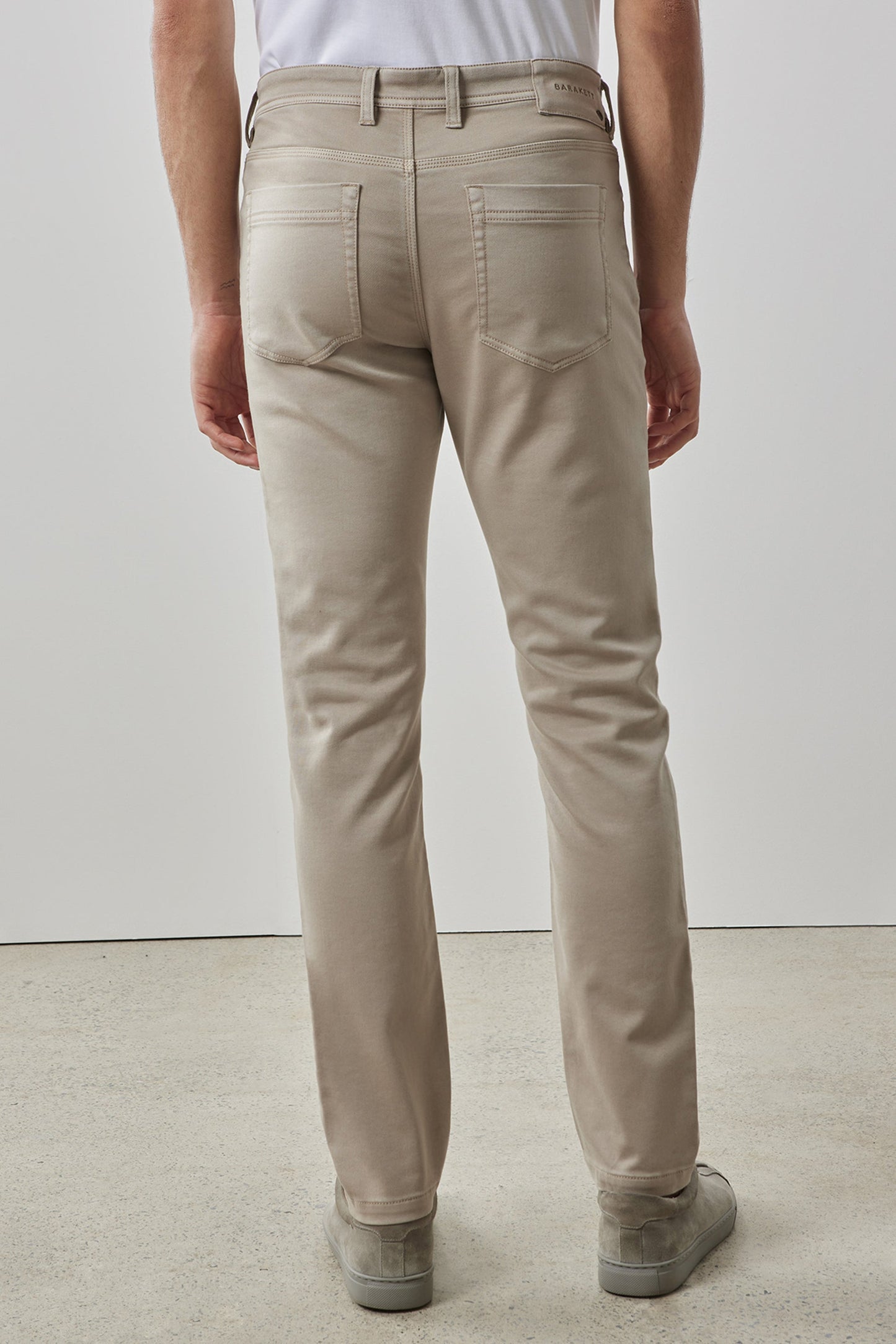 Robert Barakett Linear Stretch Pant in Sand