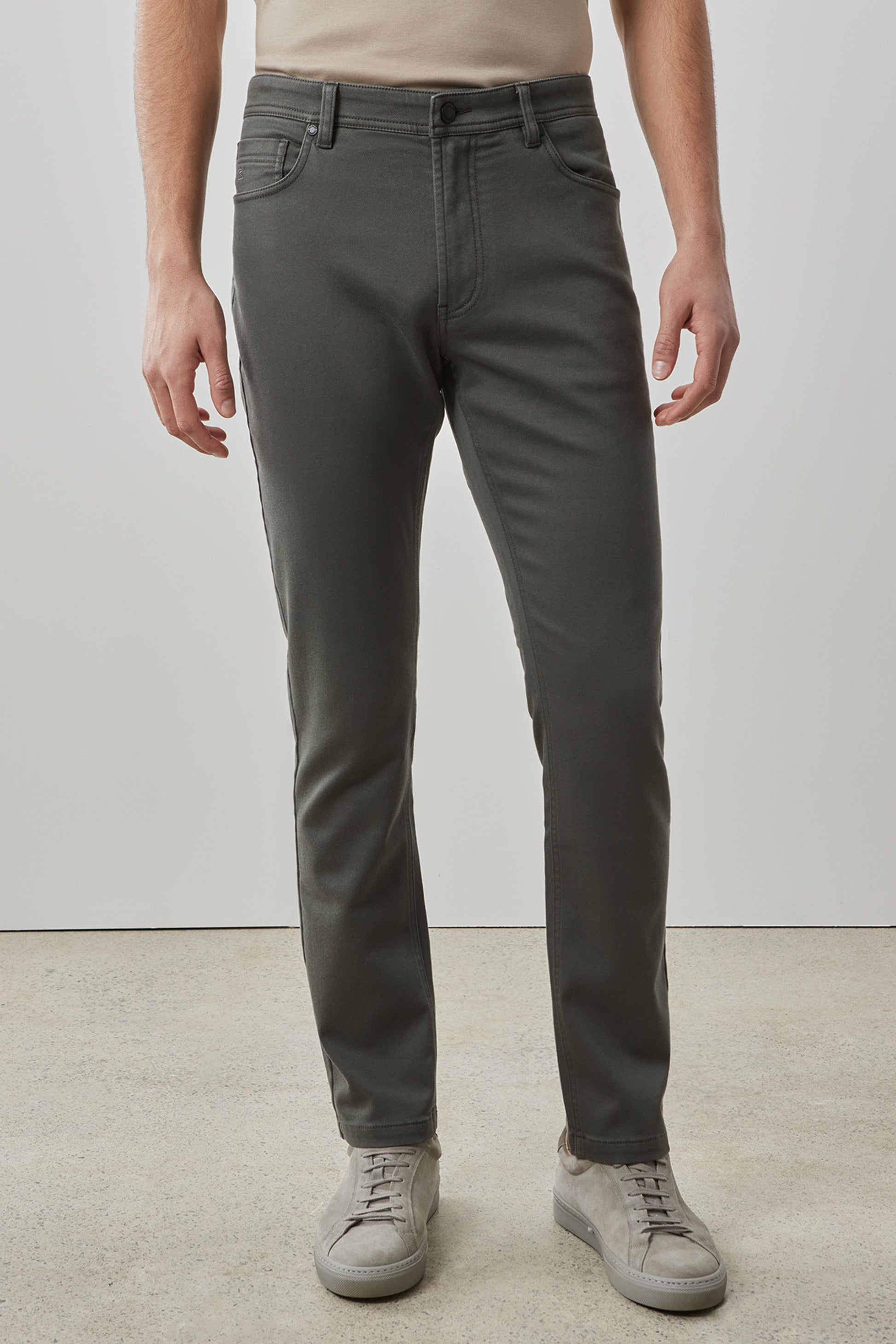 Robert Barakett Linear Stretch Pant in Olive