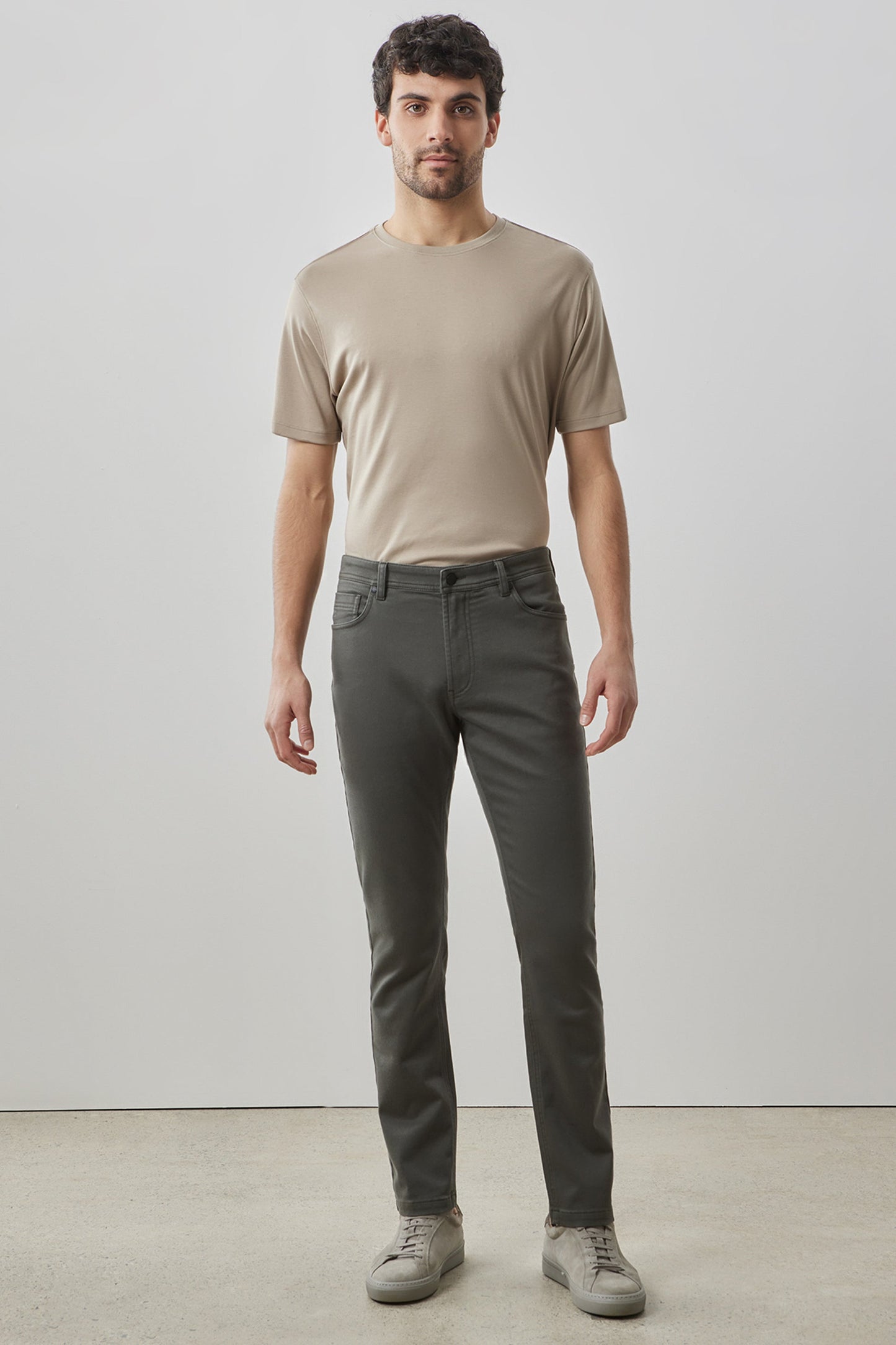 Robert Barakett Linear Stretch Pant in Olive