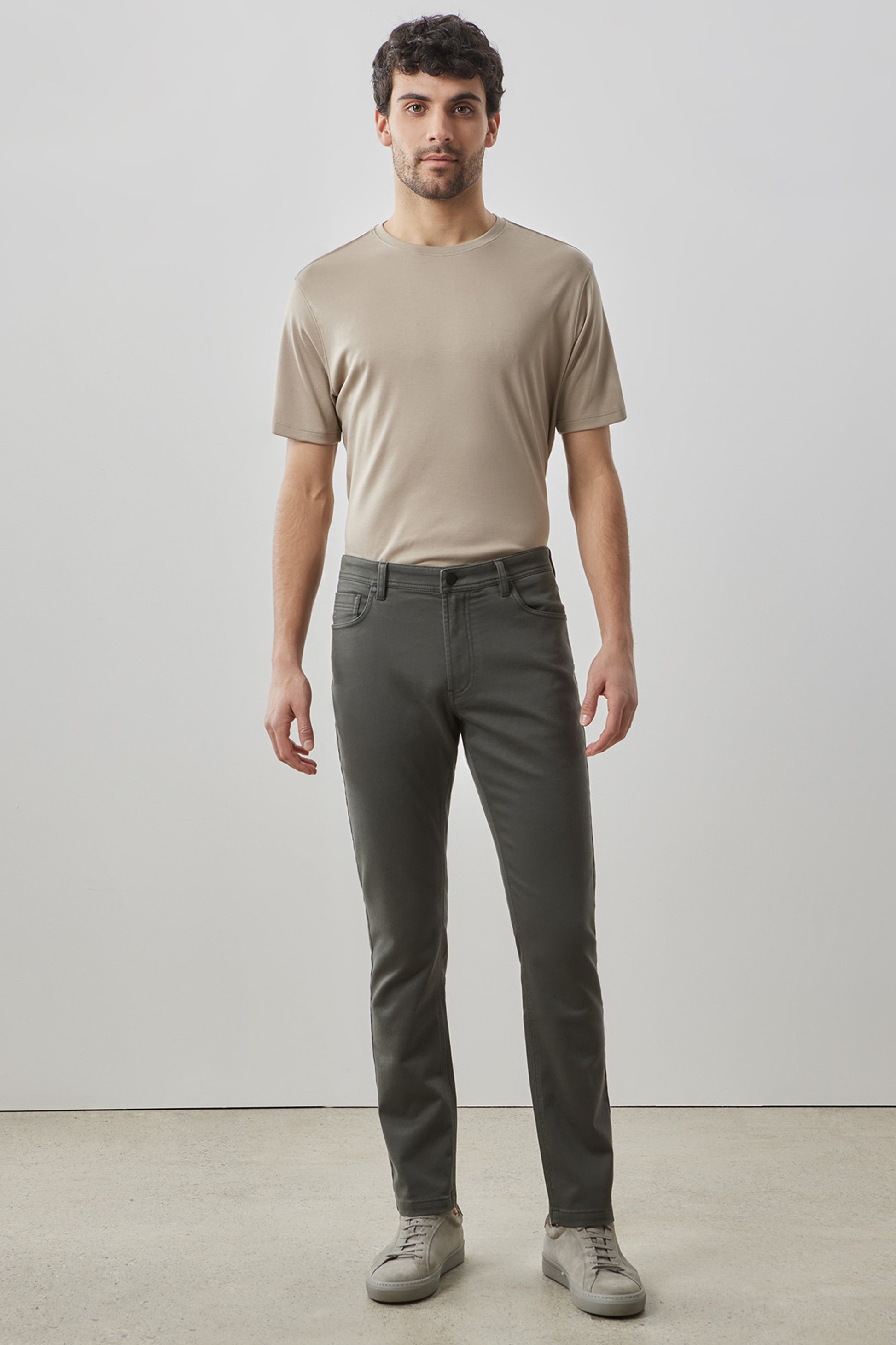 Robert Barakett Linear Stretch Pant in Olive