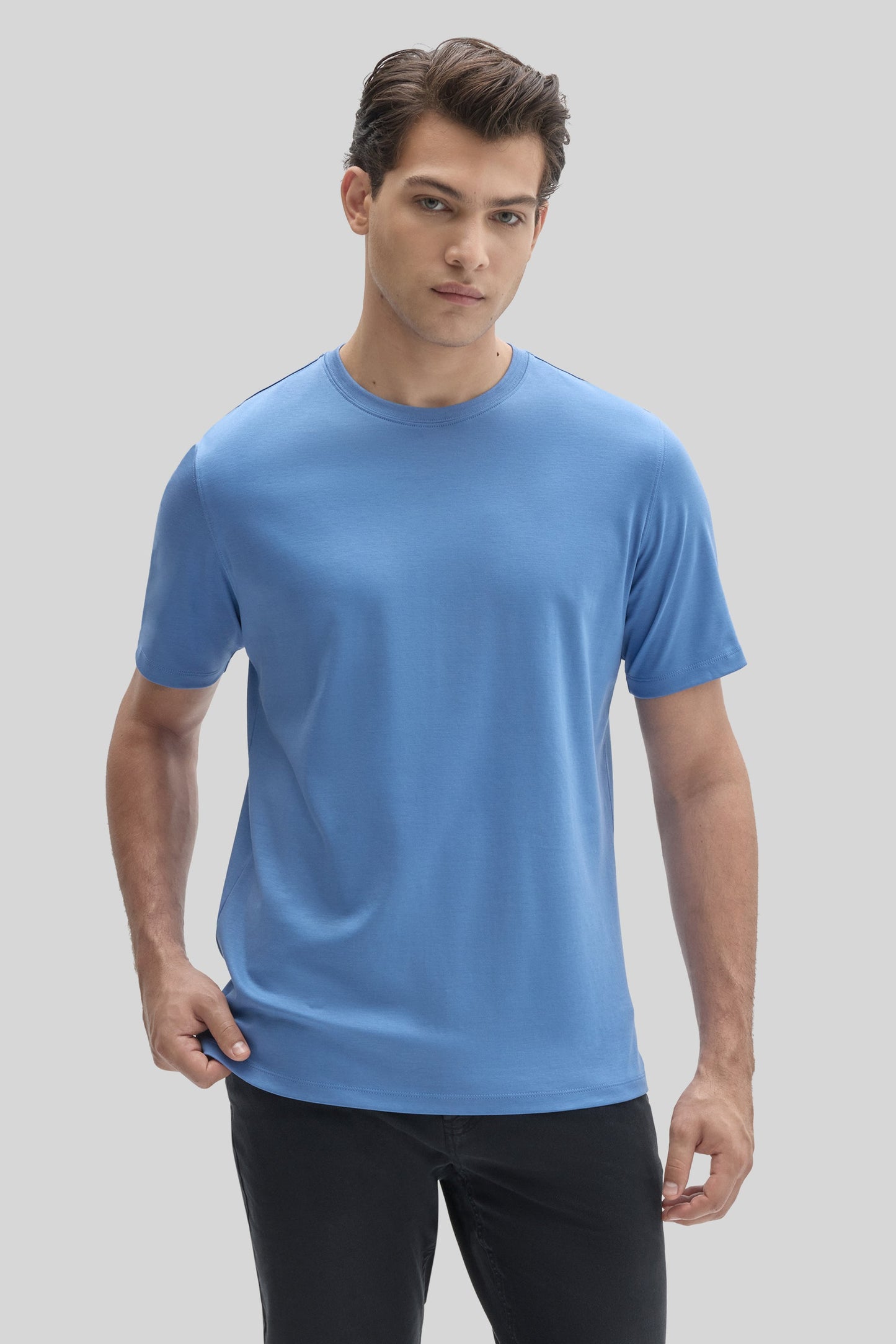 Robert Barakett Men's Pima Cotton The Barakett Tee in Bijou Blue