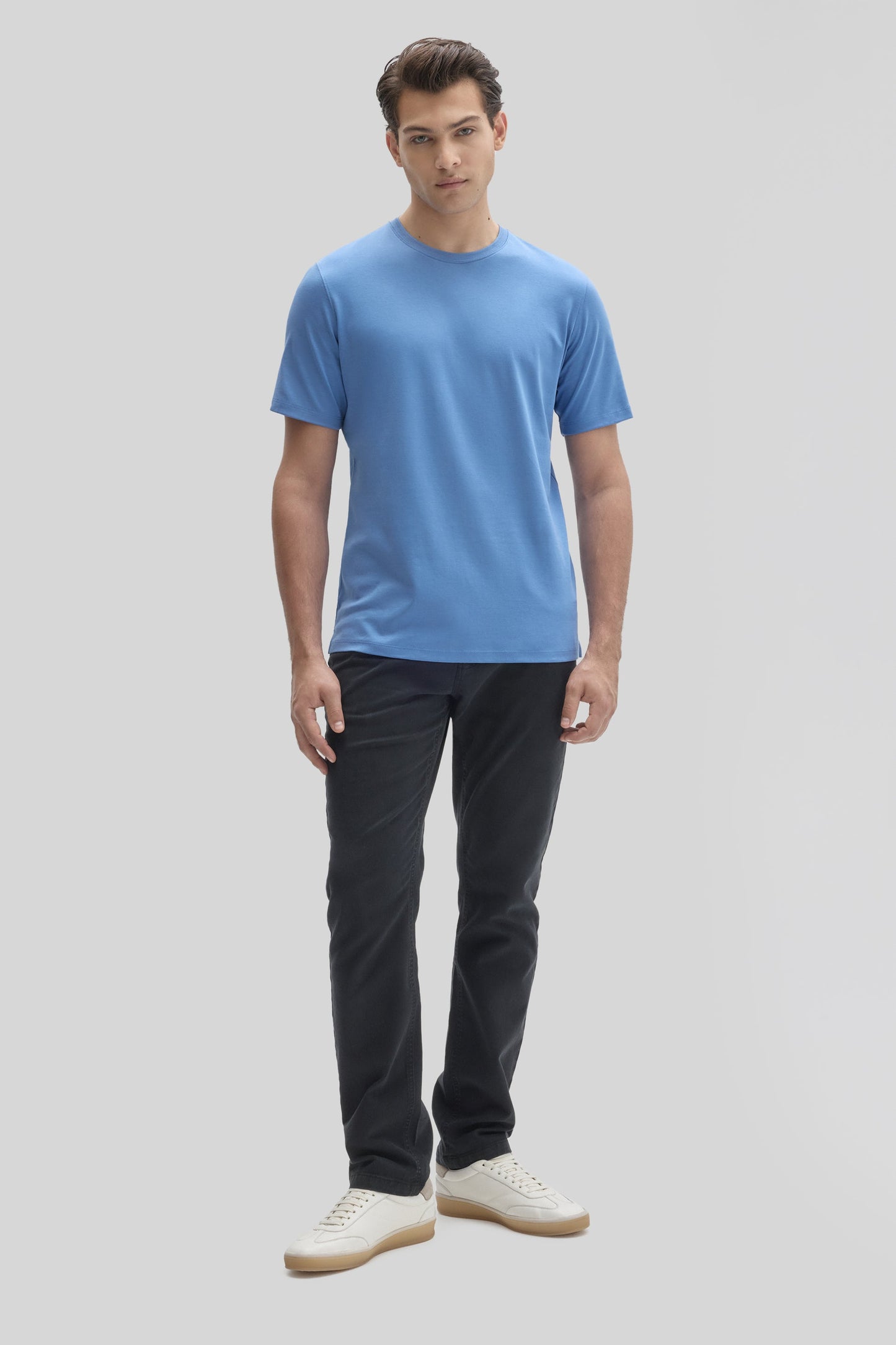 Robert Barakett Men's Pima Cotton The Barakett Tee in Bijou Blue