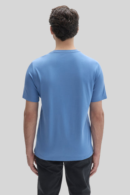 Robert Barakett Men's Pima Cotton The Barakett Tee in Bijou Blue