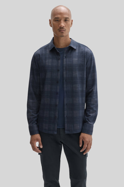 Robert Barakett Meteor Printed Knit Shirt