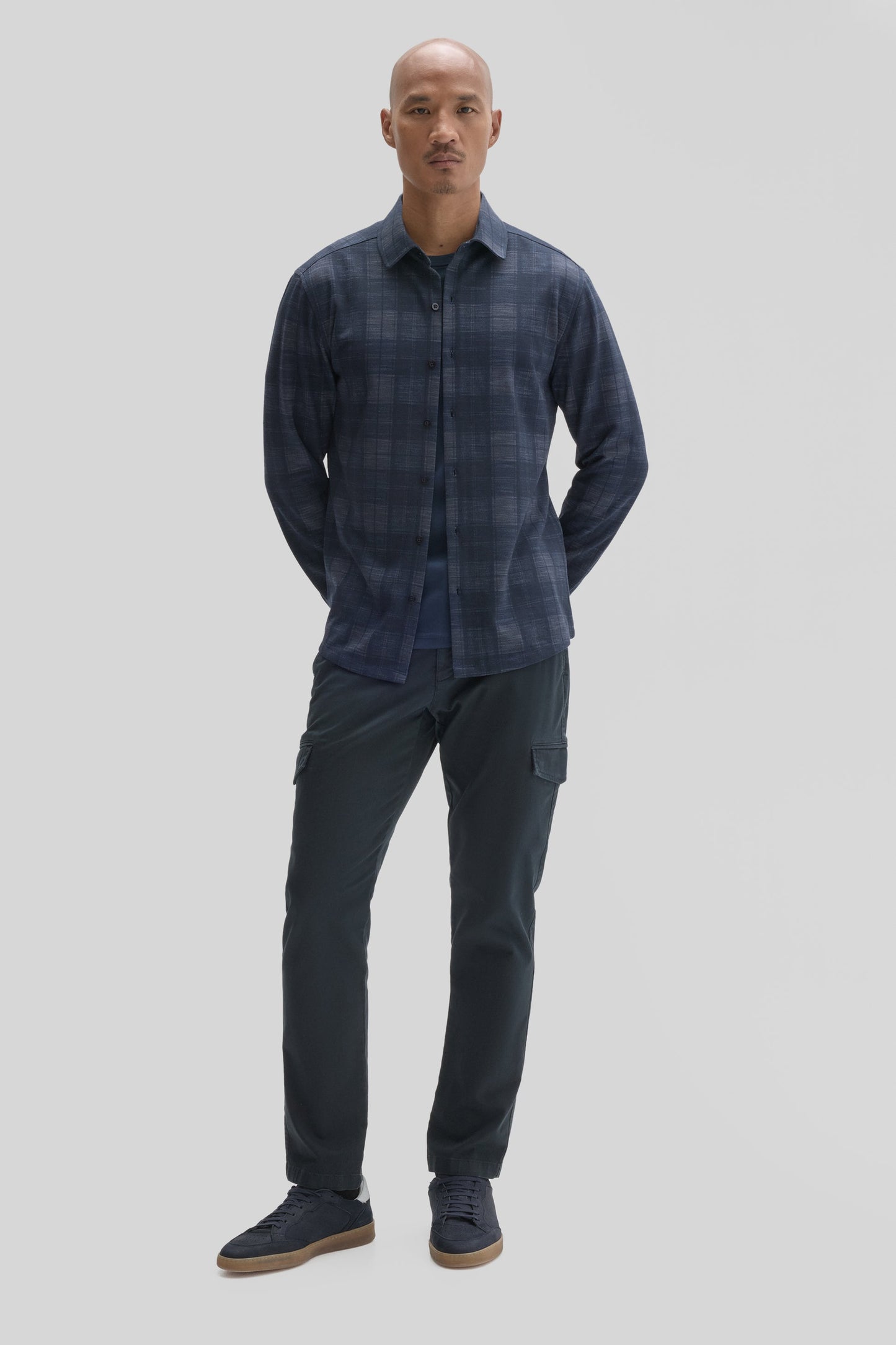 Robert Barakett Meteor Printed Knit Shirt