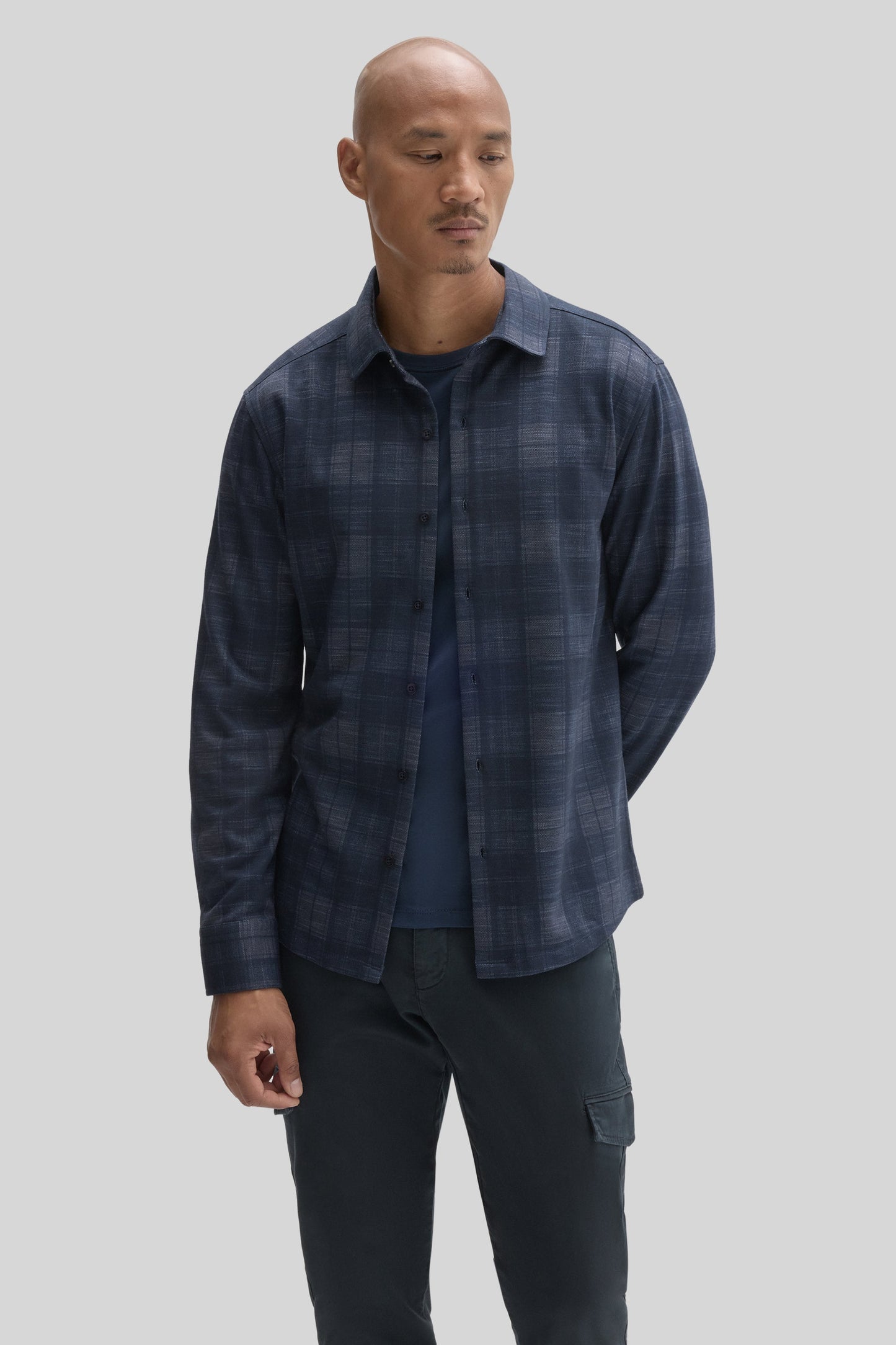 Robert Barakett Meteor Printed Knit Shirt