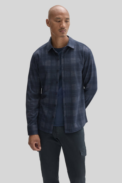 Robert Barakett Meteor Printed Knit Shirt