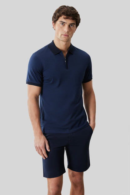 Robert Barakett Whistler Short Sleeve Covered Placket Polo