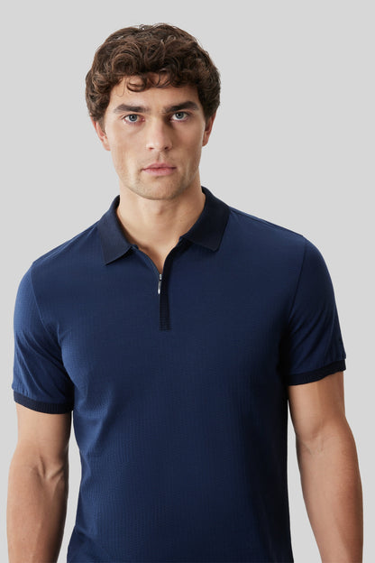 Robert Barakett Whistler Short Sleeve Covered Placket Polo