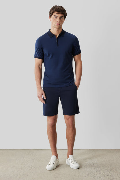 Robert Barakett Whistler Short Sleeve Covered Placket Polo