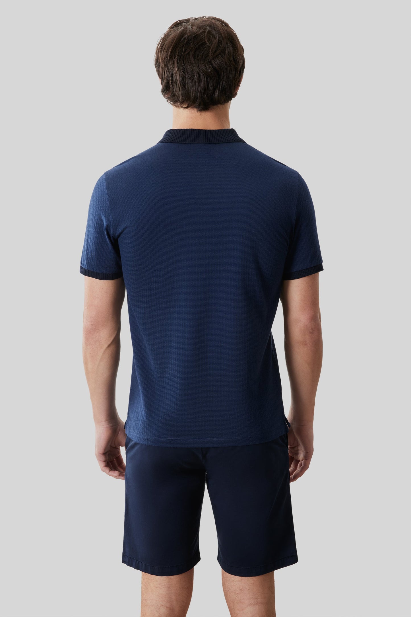 Robert Barakett Whistler Short Sleeve Covered Placket Polo