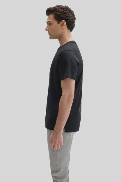 Robert Barakett Men's Pima Cotton Crew Neck T-Shirt in Black