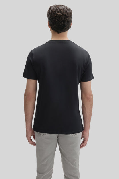 Robert Barakett Men's Pima Cotton Crew Neck T-Shirt in Black