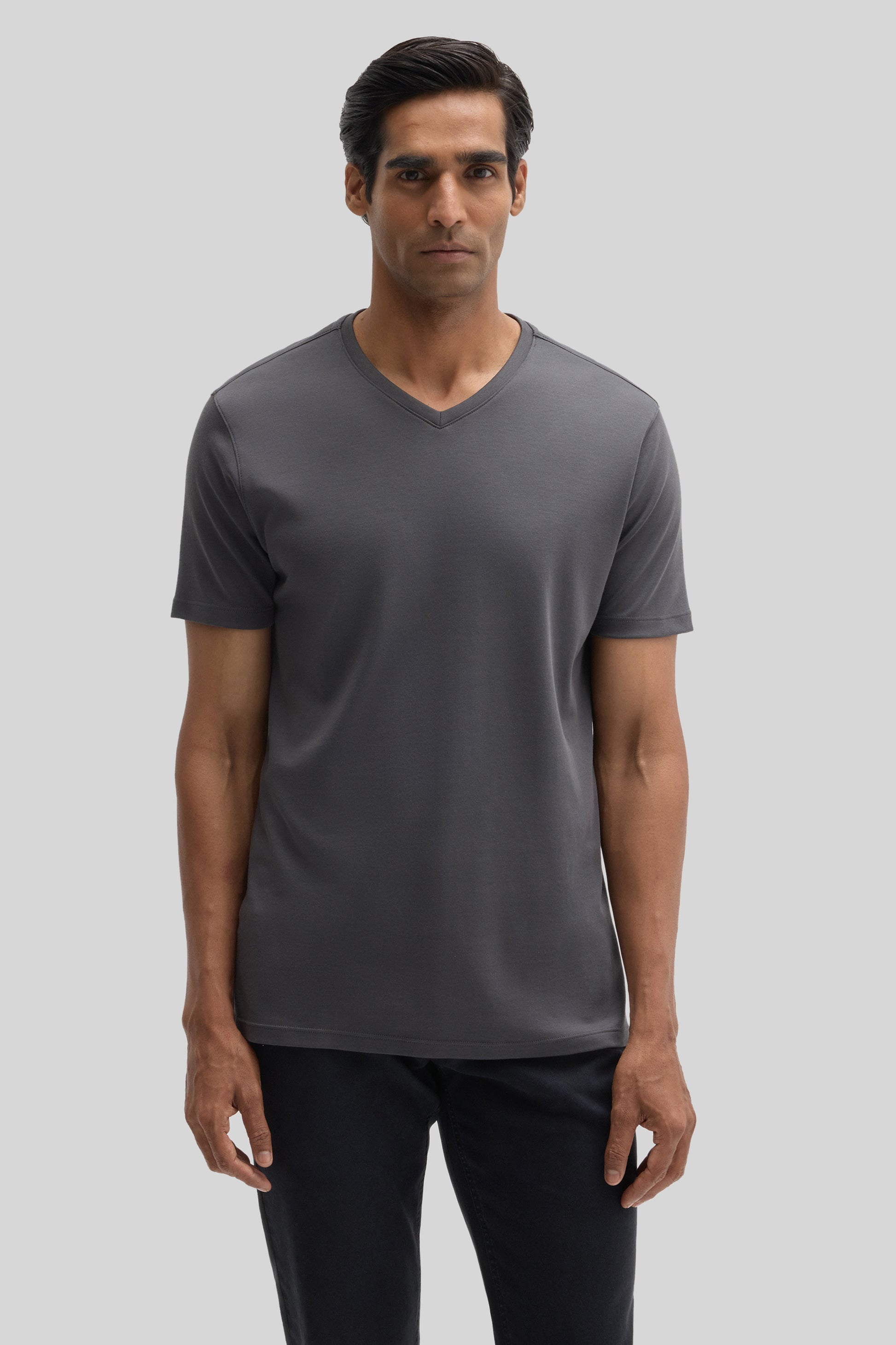 Robert Barakett Men's Pima Cotton The Barakett V in Cannon