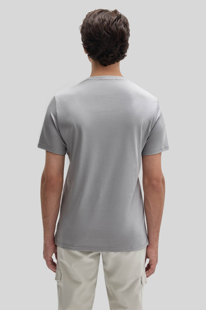 Robert Barakett Men's Pima Cotton Crew Neck T-Shirt in Monument Grey