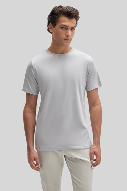 Robert Barakett Men's Pima Cotton Crew Neck T-Shirt in Chalk Grey
