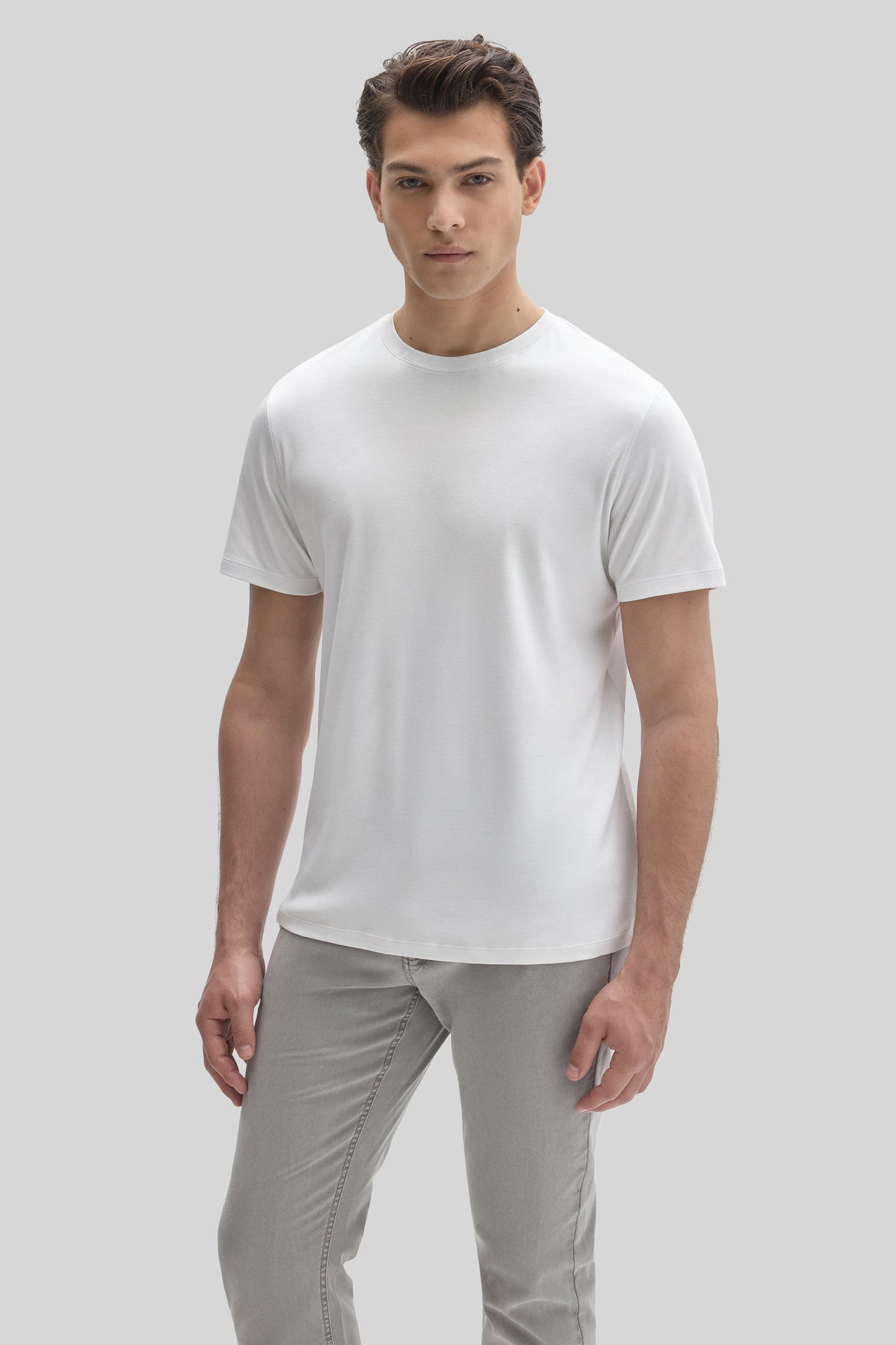 Robert Barakett Men's Pima Cotton Crew Neck T-Shirt in White
