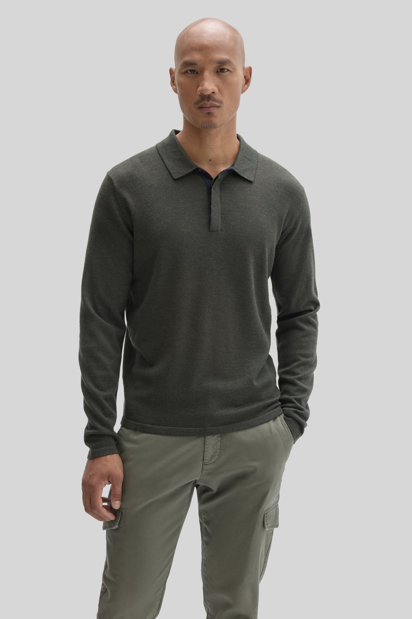 Robert Barakett Thomas Long Sleeve Sweater Polo
