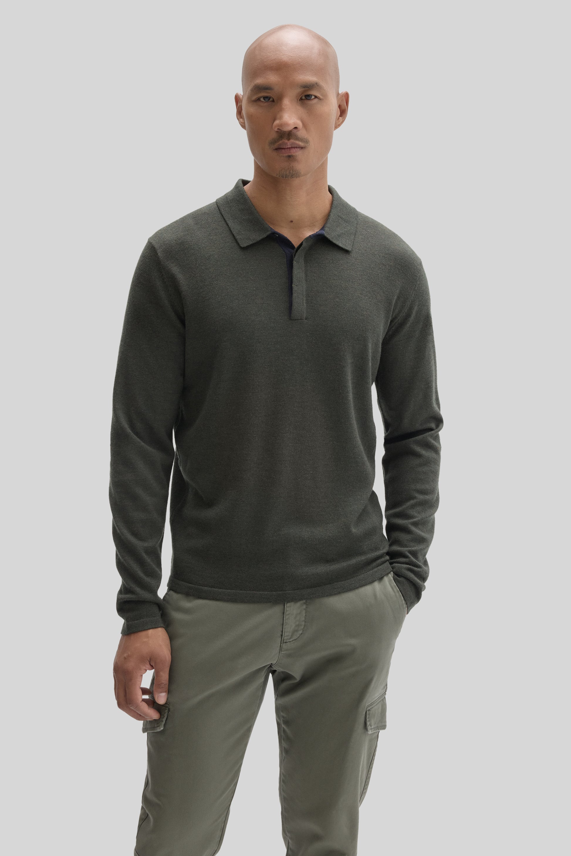 Robert Barakett Thomas Long Sleeve Sweater Polo