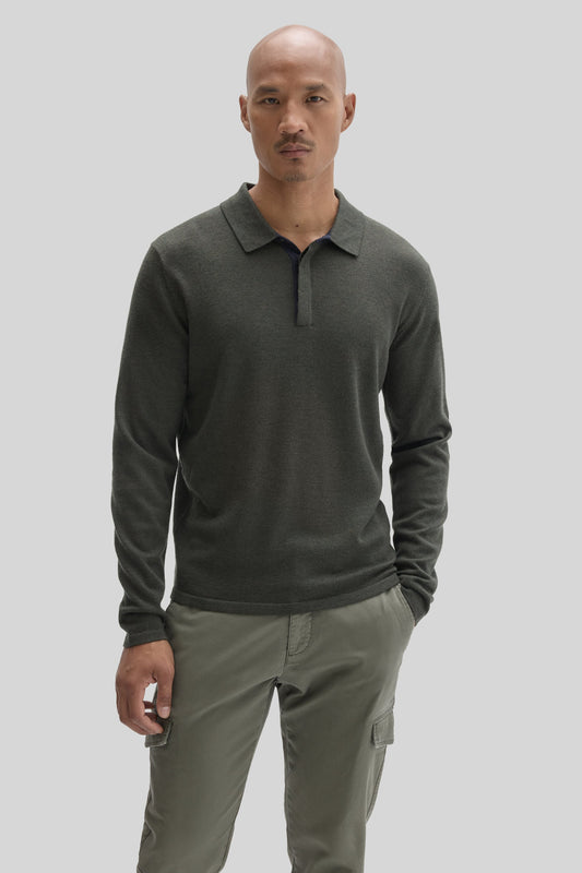 Robert Barakett Thomas Long Sleeve Sweater Polo