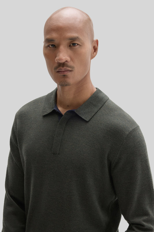 Robert Barakett Thomas Long Sleeve Sweater Polo
