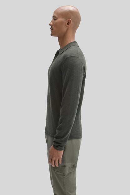 Robert Barakett Thomas Long Sleeve Sweater Polo