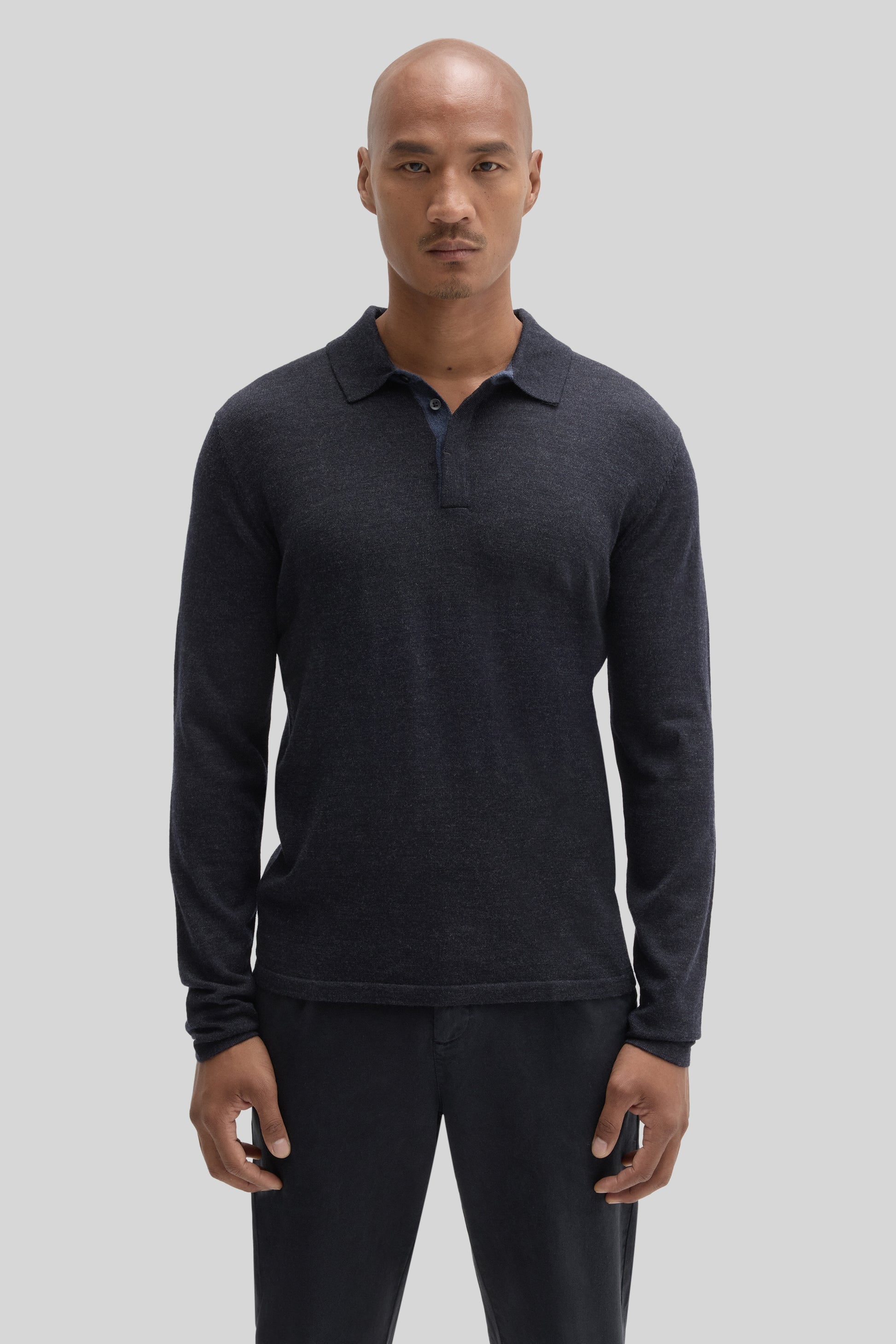 Robert Barakett Thomas Long Sleeve Sweater Polo