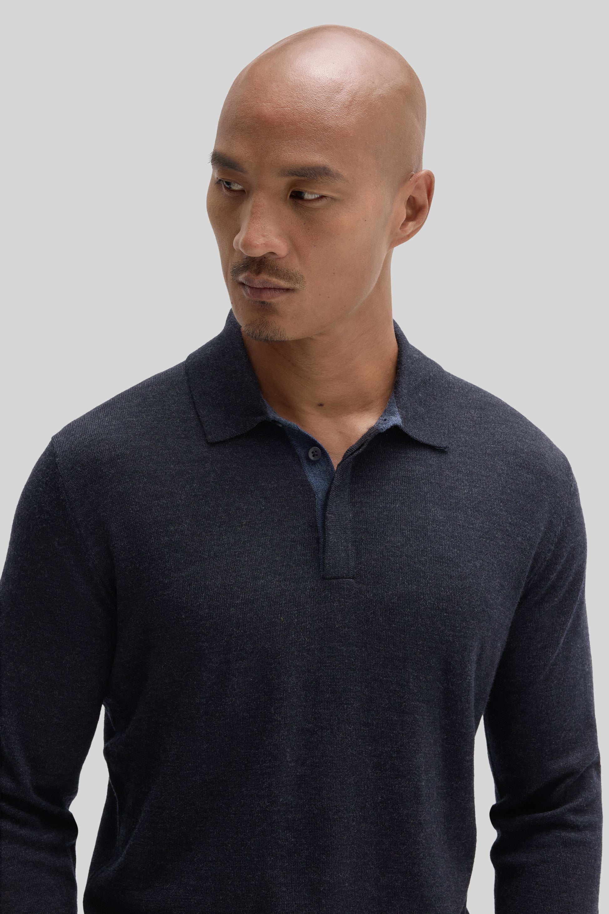Robert Barakett Thomas Long Sleeve Sweater Polo