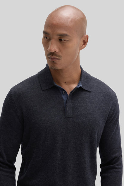 Robert Barakett Thomas Long Sleeve Sweater Polo