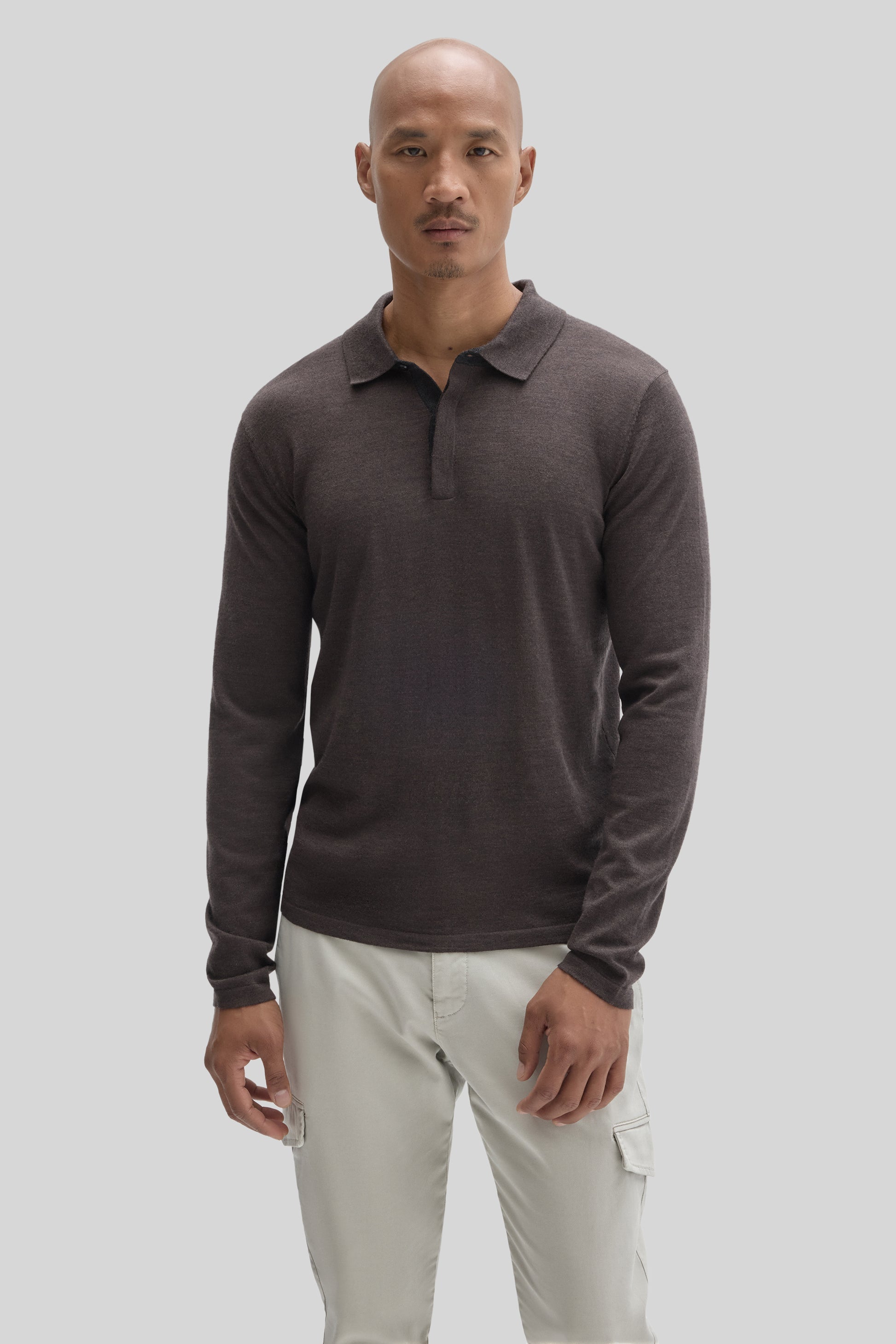Robert Barakett Thomas Long Sleeve Sweater Polo