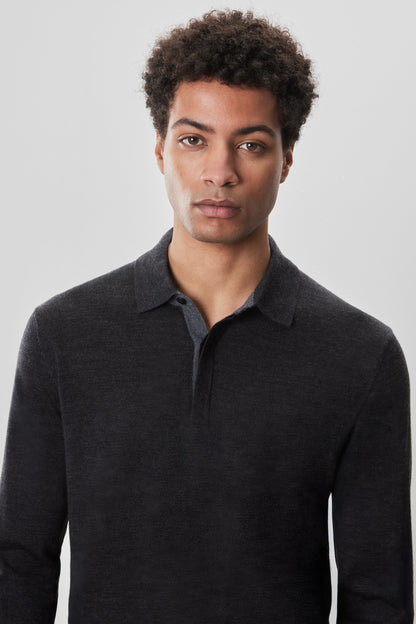 Robert Barakett Thomas Long Sleeve Sweater Polo
