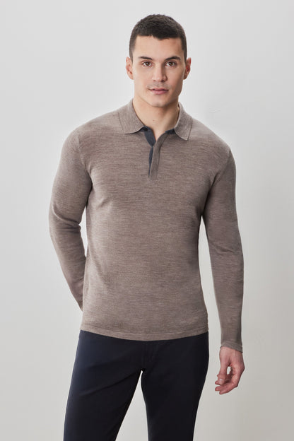 Robert Barakett Thomas Long Sleeve Sweater Polo
