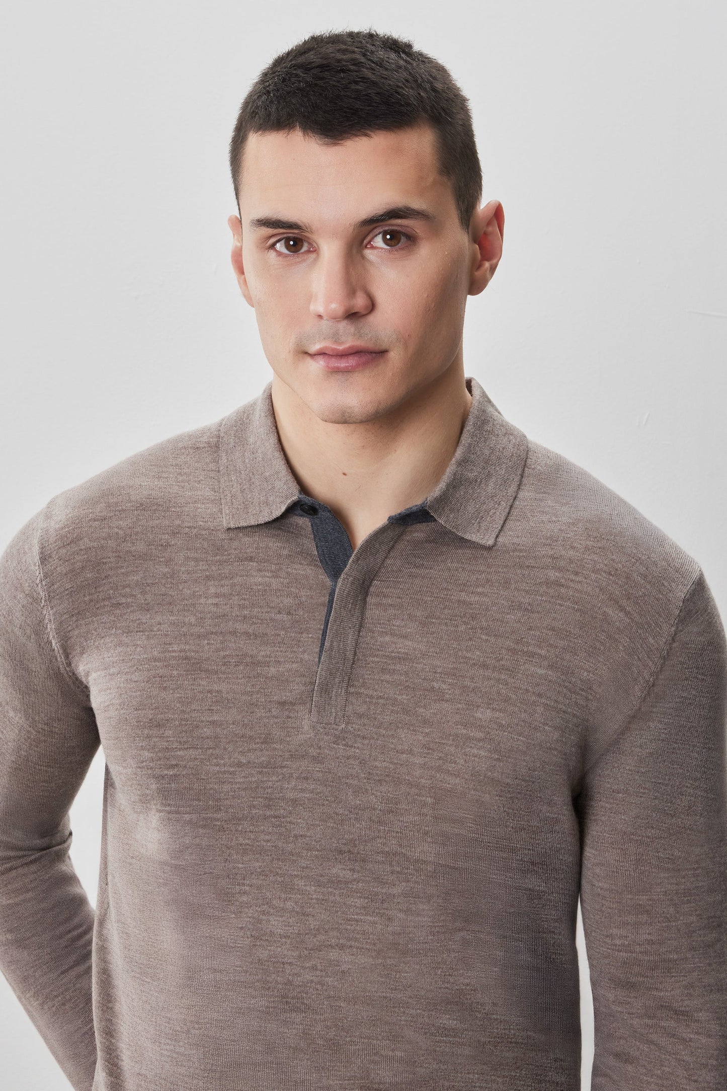 Robert Barakett Thomas Long Sleeve Sweater Polo
