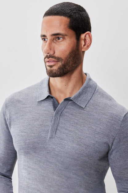 Robert Barakett Thomas Long Sleeve Sweater Polo